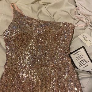 Beautiful long pink gown dress